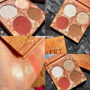 Bảng bắt sáng ,tạo khối,má hồng 4 ô ELLESY DESERT DUST CONTOUR