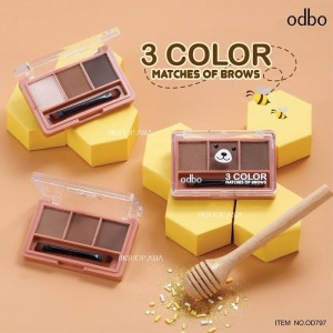 Bột tán mày Odbo 3 ô OD797
