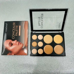 ????????????Bảng Tạo Khối Và Che khuyết điểm Dạng Kem 10 ô Veronni Concealer Palette????????????