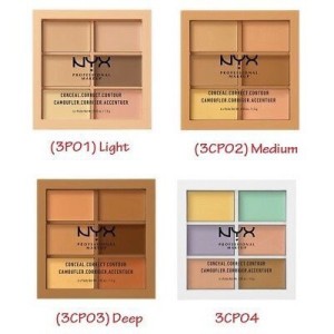 Bảng kem che khuyết điểm và tạo khối NYX Conceal Correct Contour Palette (1.5g)