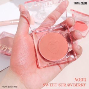 Má hồng lì 4 màu xinh Sivanna Colors Fruity Blusher