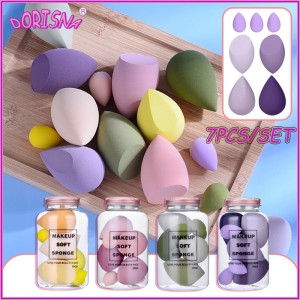 Sét lọ 7 mút tán nền đủ hình dạng siêu xinh Makeup Soft Sponge