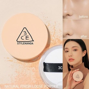Phấn phủ bột 3CE Stylenanda Natural Finish Loose Powder 20g