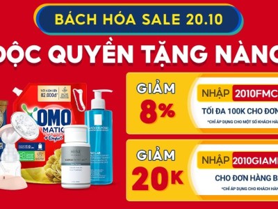 SALE 20.10 -TRAO YÊU THƯƠNG ĐẾN MỘT NỬA THẾ GIỚI
