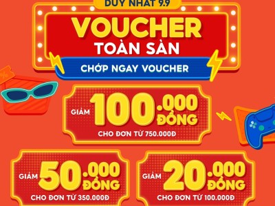 MỞ ĐẦU CHUỖI SIÊU SALE SHOPEE - GIẢM TRÊN 50% DUY NHẤT 9.9